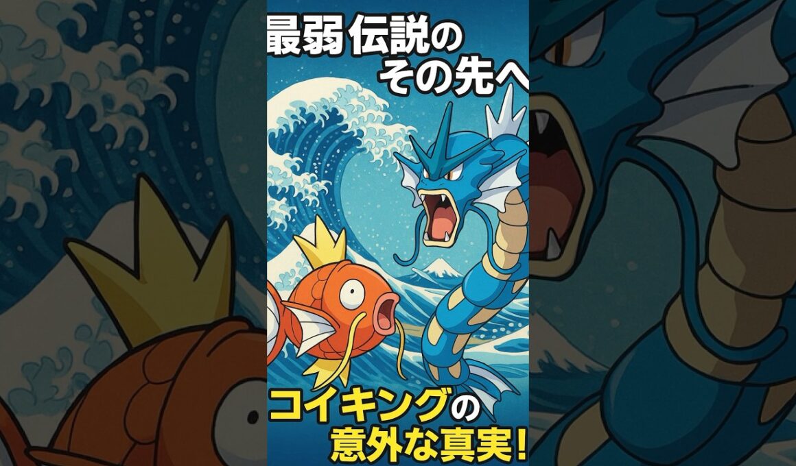 【ポケモン雑学】最弱コイキングが伝説のギャラドスになる理由 #ポケモン #ポケポケ #雑学 #pokemon #コイキング #shorts