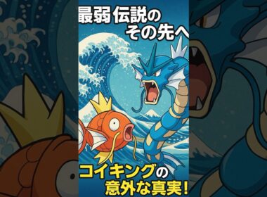 【ポケモン雑学】最弱コイキングが伝説のギャラドスになる理由 #ポケモン #ポケポケ #雑学 #pokemon #コイキング #shorts