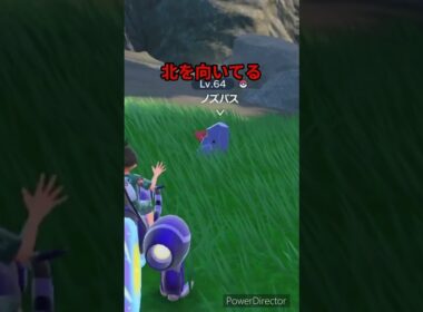 【ポケモンバイオレット】ノズパスを見れば北がわかる　#ポケモンバイオレット #ゲームリハビリ #shorts