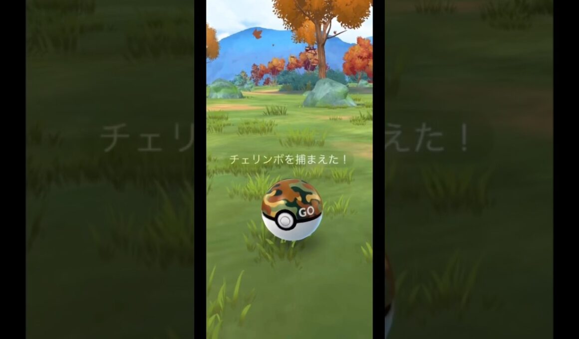 ポケモンGOで色違いチェリンボ捕まえる#ポケモン#色違い#チェリンボ#無音