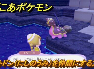 ぽこあポケモン　トリトドン（にしのうみ）を仲間にする方法　海釣り　＃４４０　【ぽこポケ】