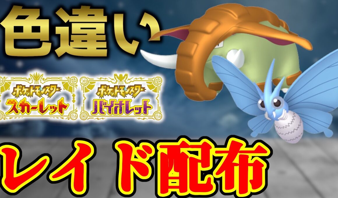 【ダブル配布】 色ドンファン＆色モルフォン配布 shiny raid 【ポケモンSV】#参加型配信