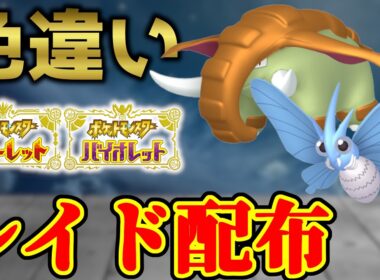 【ダブル配布】 色ドンファン＆色モルフォン配布 shiny raid 【ポケモンSV】#参加型配信