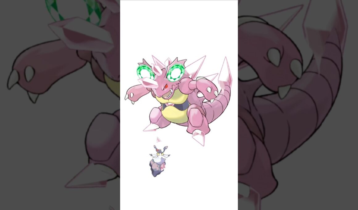 ニドキング＋ディアンシー。金剛怪獣　#ポケモンフュージョン #メガディアンシー #色違いポケモン #伝説のポケモン #改造ポケモン