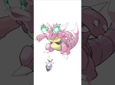 ニドキング＋ディアンシー。金剛怪獣　#ポケモンフュージョン #メガディアンシー #色違いポケモン #伝説のポケモン #改造ポケモン