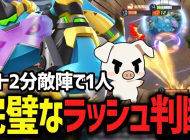味方と心を通じ合わせ完璧な前張り＆ラッシュを決める『メタグロス』【ポケモンユナイト】