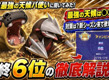 【天候パ世界1位】初心者必見！カバルドン➕ドリュウズの砂パの使い方から対策まで全て聞きました【ポケモンチャンピオンズ/シングル】
