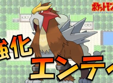 じしんとせいなるほのおを覚えたエンテイを使ってジョウトを蹂躙する!!ポケモン1匹縛りプレイ!!エンテイきみに決めた!!