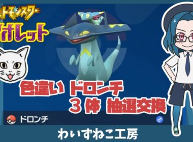 【ポケモンSV】色違いドロンチ ３体 抽選交換 #ポケモンSV  #色違い #ドロンチ #抽選交換