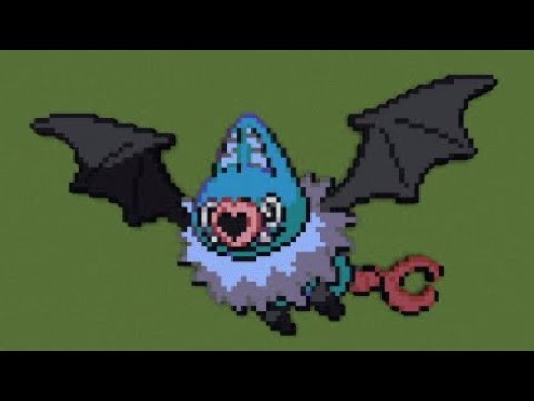 ［マイクラ］黙々とココロモリを作る［ポケモンドット絵］