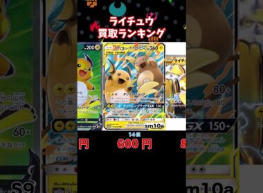 ライチュウ買取ランキング！【4月2日時点】#ポケモンカード #ポケモン #shorts