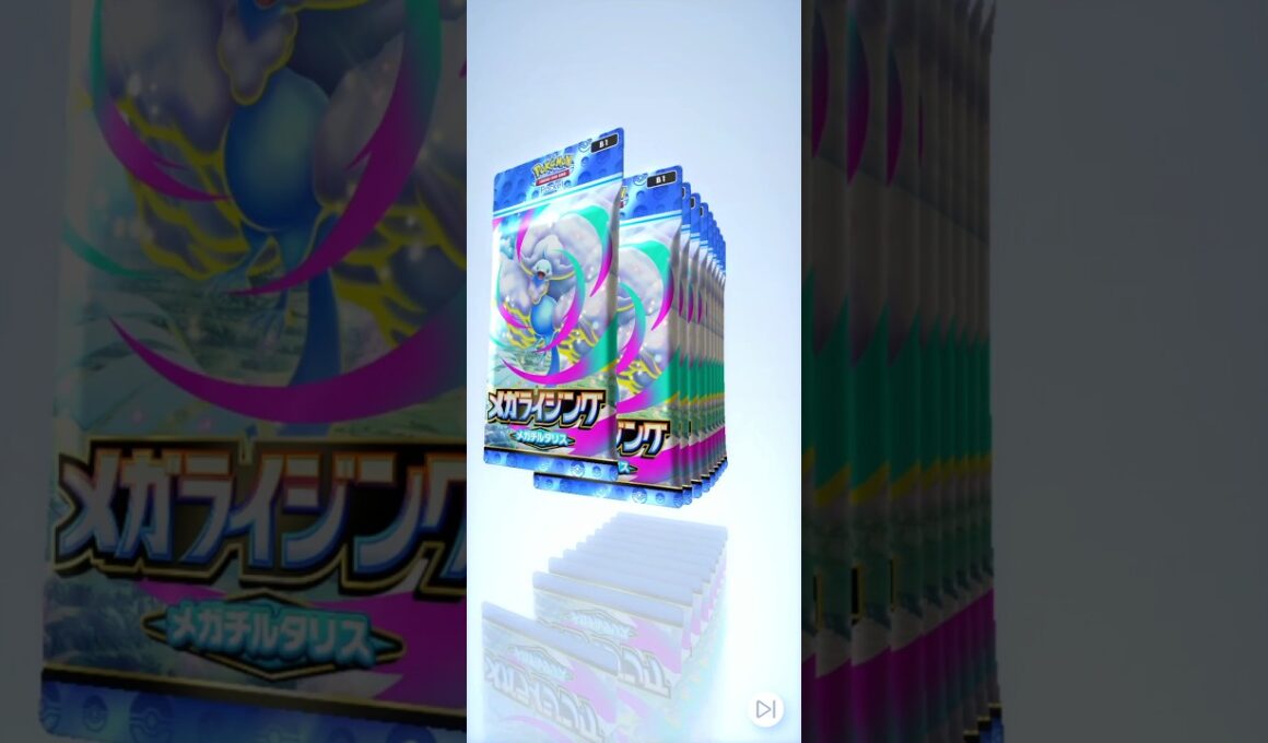 メガライジング（メガチルタリス）を10パック連続で開封してみた！！【ポケポケ】#shorts
