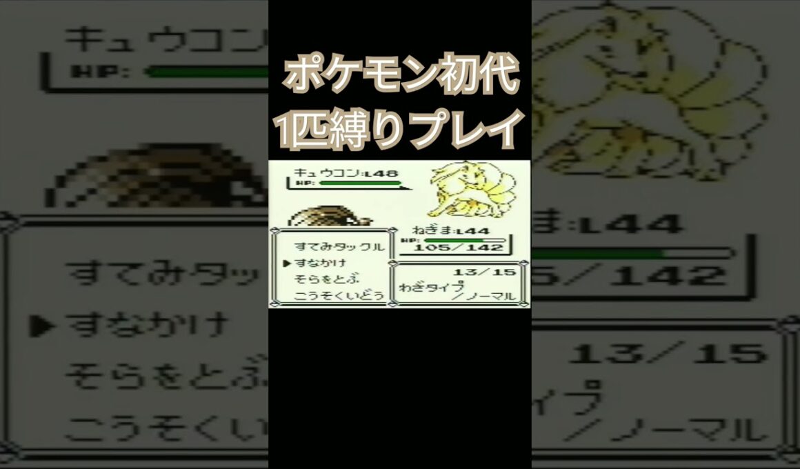【ポケモン初代】ポケモン初代1匹縛りプレイ!!ポッポver【縛りプレイ】#ポケモン初代 #縛りプレイ #ポッポ #ピジョン #ピジョット #ゲーム実況