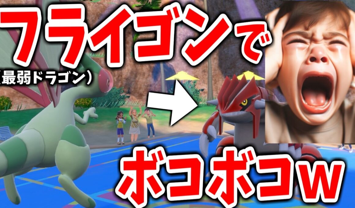 フライゴンにボコられ伝説キッズ発狂ｗｗｗ