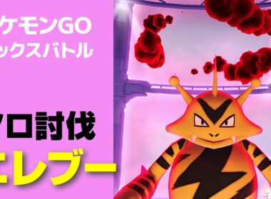 ダイマックス エレブーのソロ討伐・星3マックスバトル【ポケモンGO】