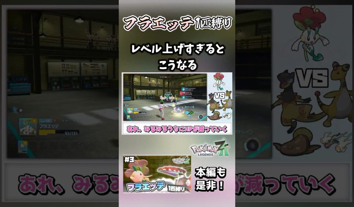 フラエッテ1匹縛りでもレベル上げすぎたらこうなるよね【ポケモンレジェンズZA】