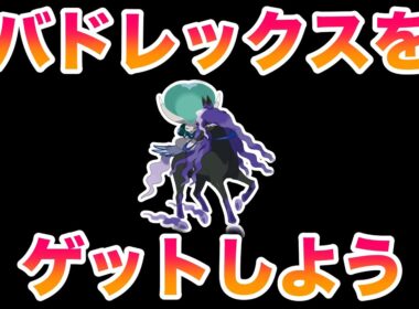 冠の雪原でバドレックスを捕まえよう