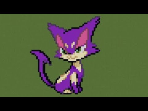 ［マイクラ］黙々とチョロネコを作る［ポケモンドット絵］