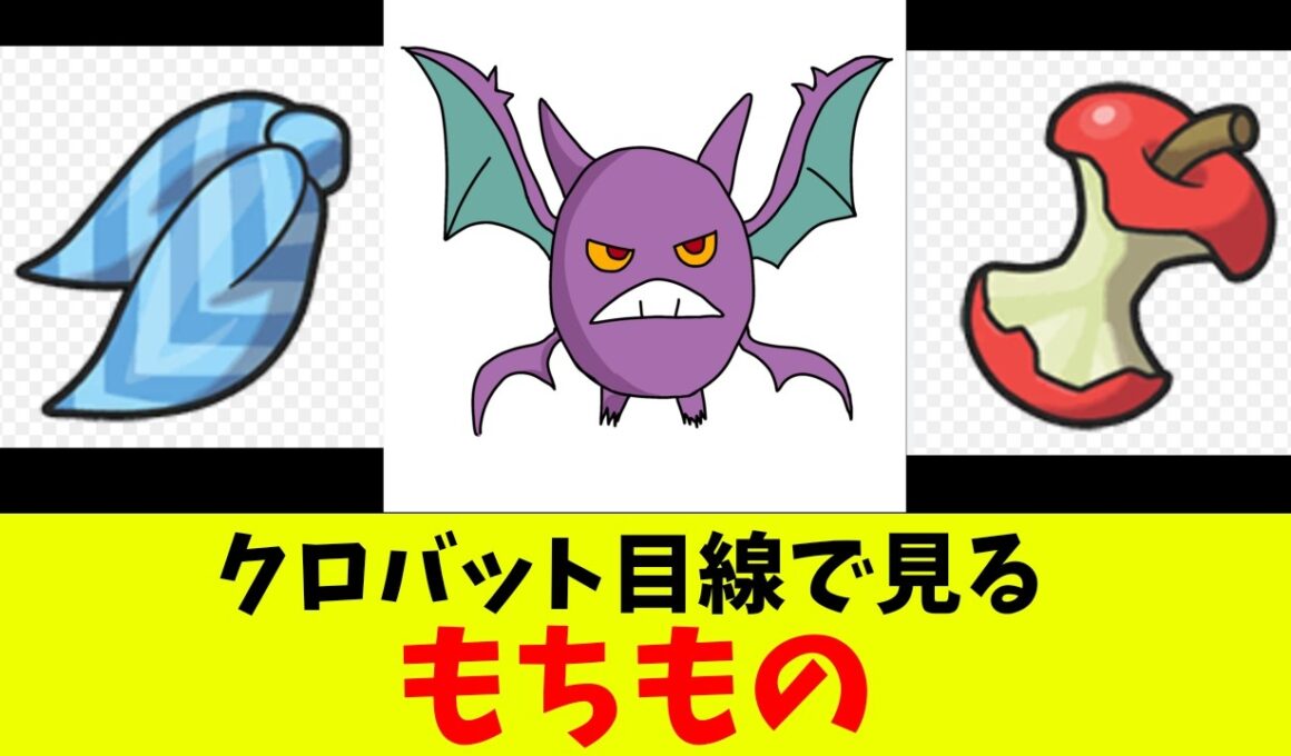 クロバット目線で見るもちもの
