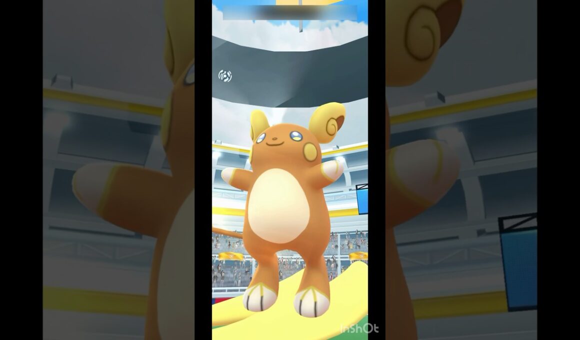 レイドバトル「 ライチュウ（ アローラのすがた ） 」【 ポケモンgo 】 色合いもクリームパンみたいでかわいいね♪ #ポケモン #pokemon ##pokemongo #ライチュウ