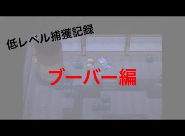 【低レベル捕獲記録】No0126 ブーバー編