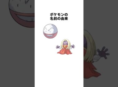 ポケモンの名前の由来　マルマイン　ルージュラ