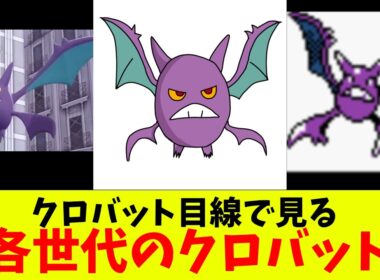 クロバット目線で見る各世代のクロバット
