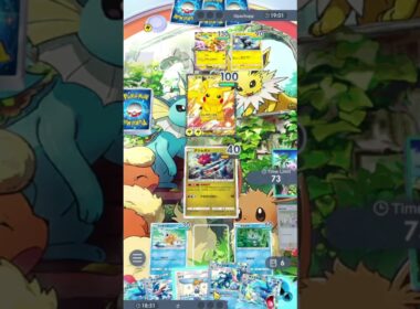 【ポケポケ】手札事故、対面ゼブライカ、それでも勝利を掴むギャラドスデッキ【ポケカ】#shorts