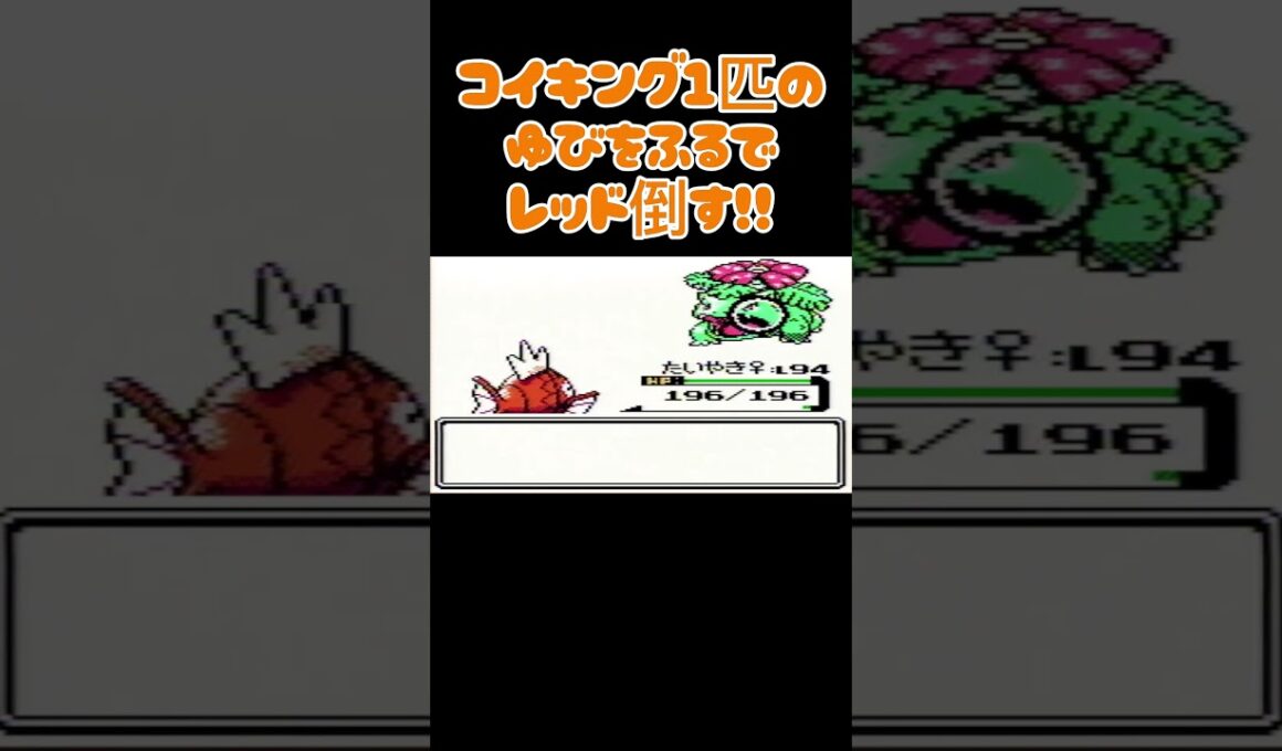 【ポケモン金銀】コイキングのゆびをふるで殿堂入りを目指す。ポケモン1匹縛りプレイ‼コイキング君に決めた‼【縛りプレイ】#ポケモン金銀 #コイキング #ゆびをふる #縛りプレイ #ゲーム実況