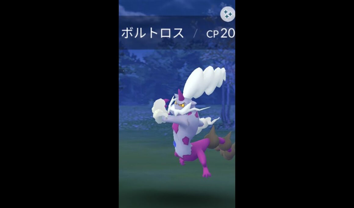 【Pokémon GO】実装後、即ゲット 色違いボルトロス【Shiny】