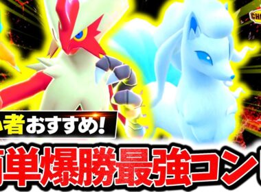 初心者でも簡単に使える『メガバシャーモ×アローラキュウコン』の構築が今チャンピオンズ環境に激刺さり！！最強火力×神サポートで相手の構築完全破壊！！[ポケモンチャンピオンズ]