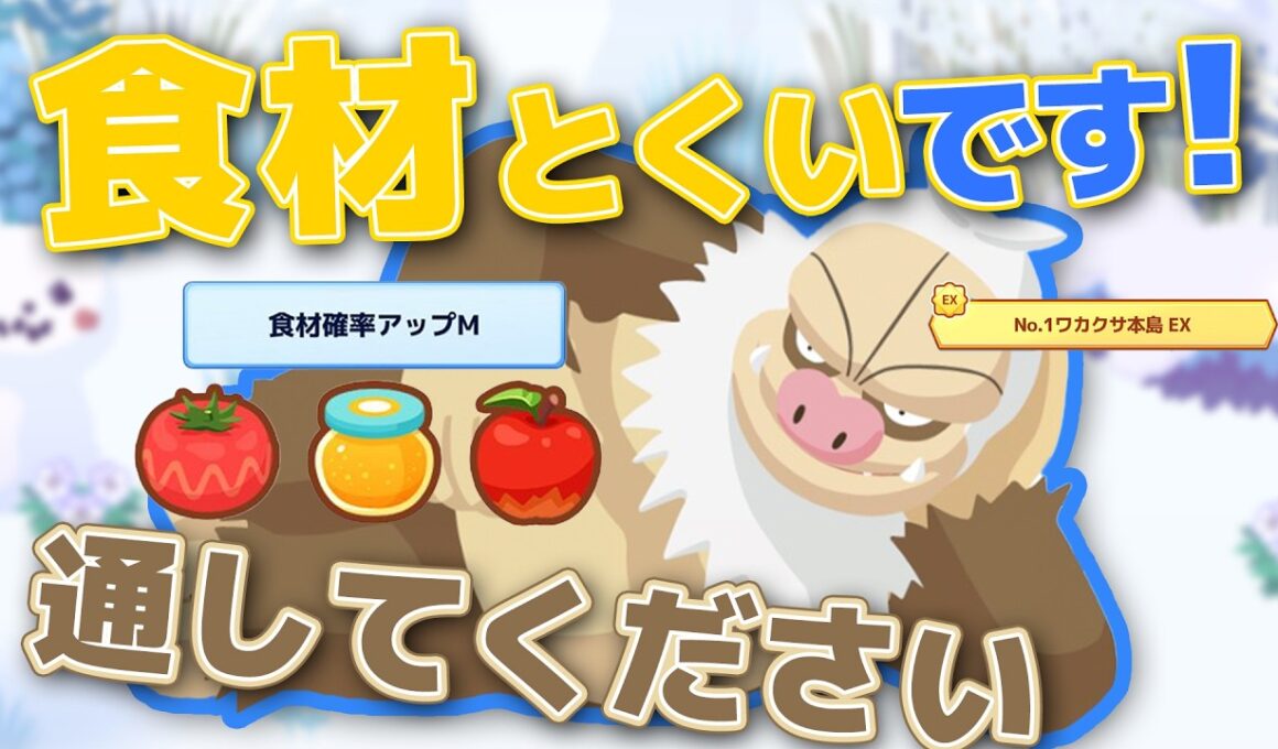 【EXの選択肢】ケッキングは食材とくいとして使おう！【ポケスリ】