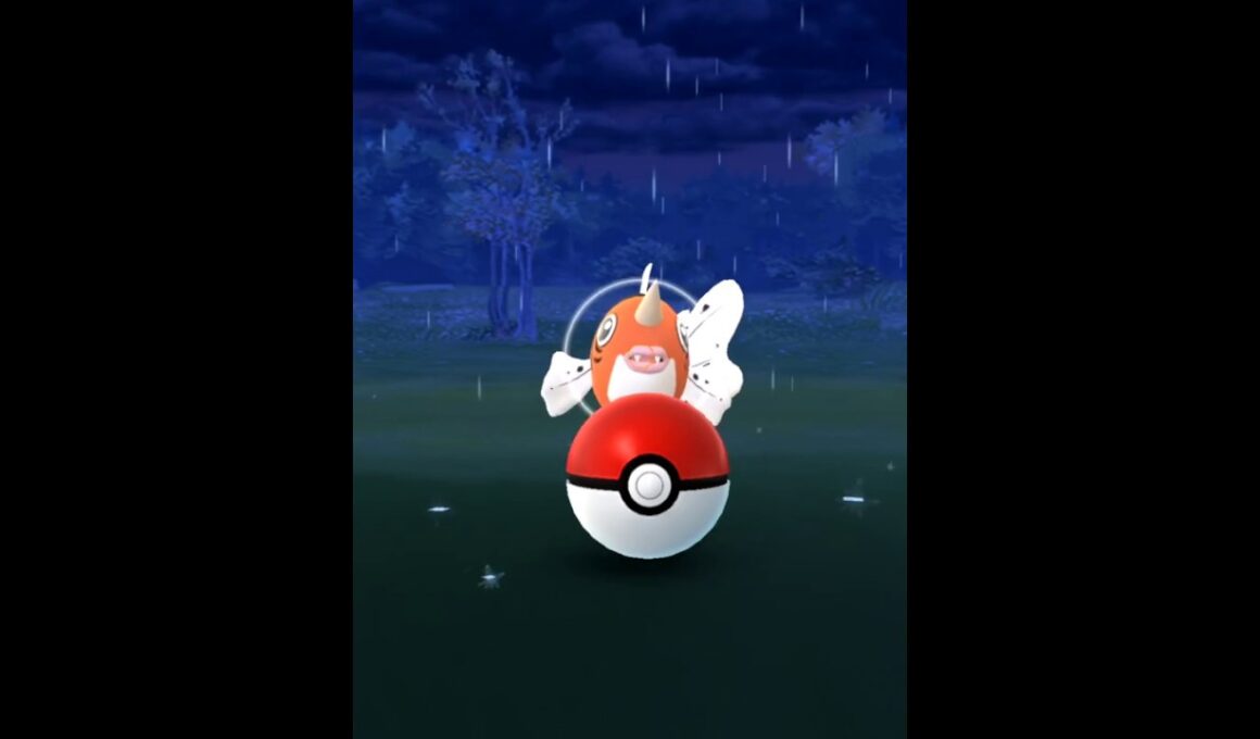 【Pokémon GO Excellent Throw】119 アズマオウ (Seaking)