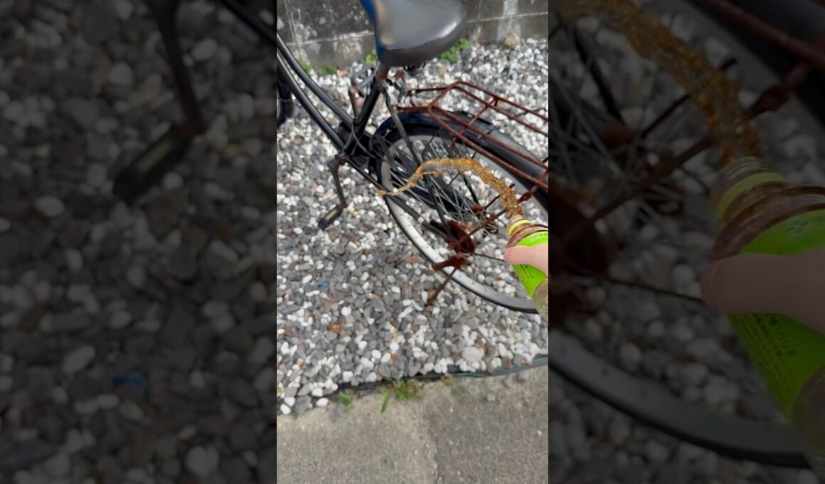 自転車にお茶かけてみたw