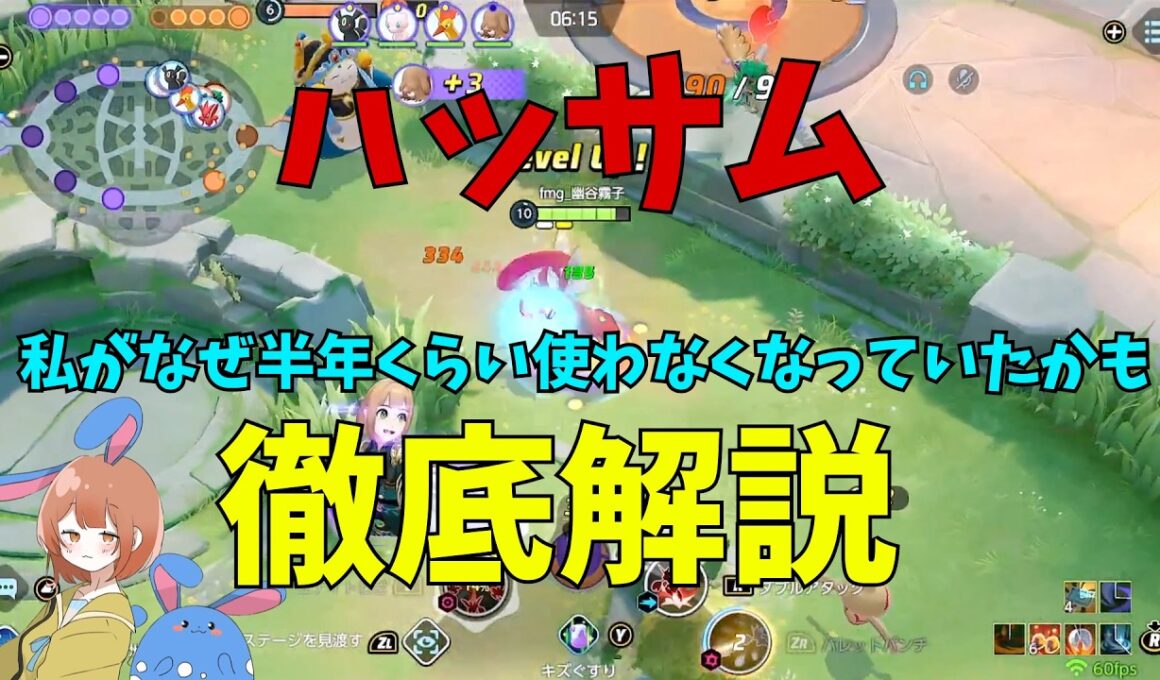あまりにも強すぎる！封印されしハッサムを久々に徹底解説！の巻【ポケモンユナイト】【詳細解説1187】