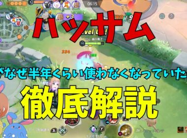 あまりにも強すぎる！封印されしハッサムを久々に徹底解説！の巻【ポケモンユナイト】【詳細解説1187】