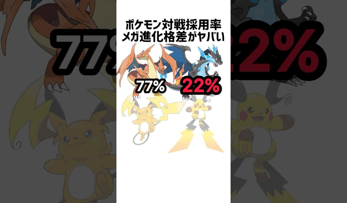 ポケモン対戦使用率に見る、メガ進化格差の凄惨さ。