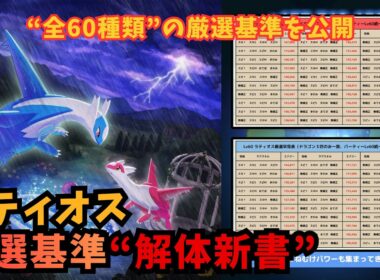 【ポケスリ】ラティオスの厳選基準６０種類が丸わかり！！厳選早見表で厳選基準を完全解説【ポケモンスリープ/Pokémon Sleep/ラティアスリサーチ】