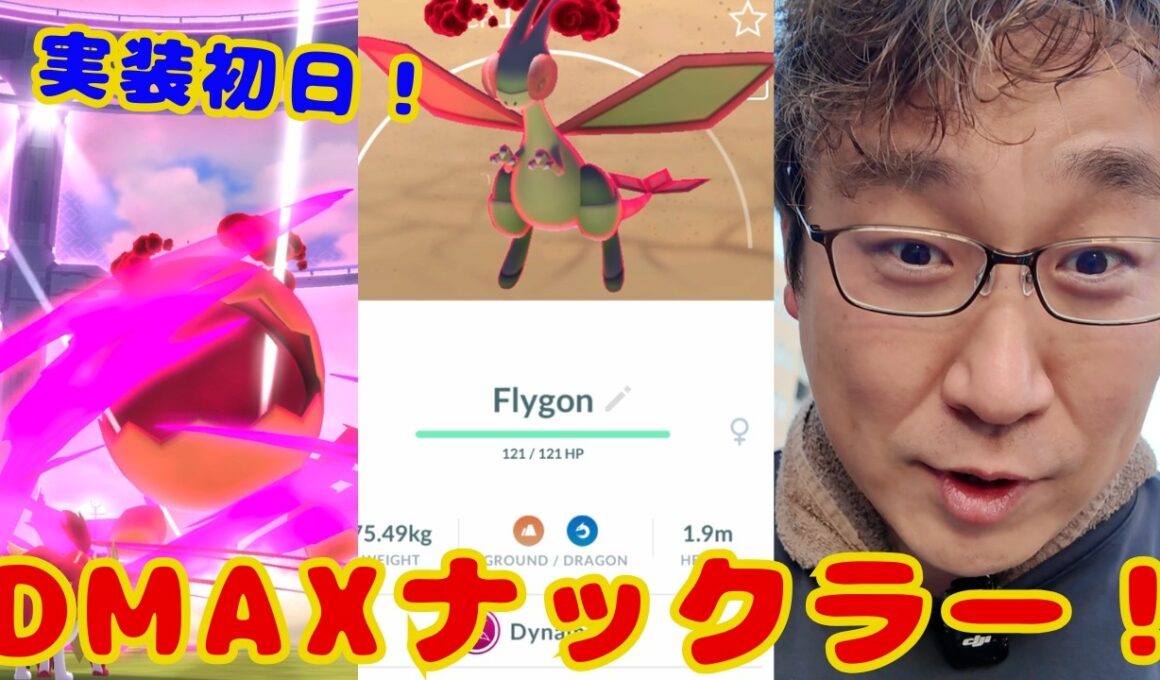 実装初日！DMAXナックラー連戦してきた!!見てね！【ポケモンGO】