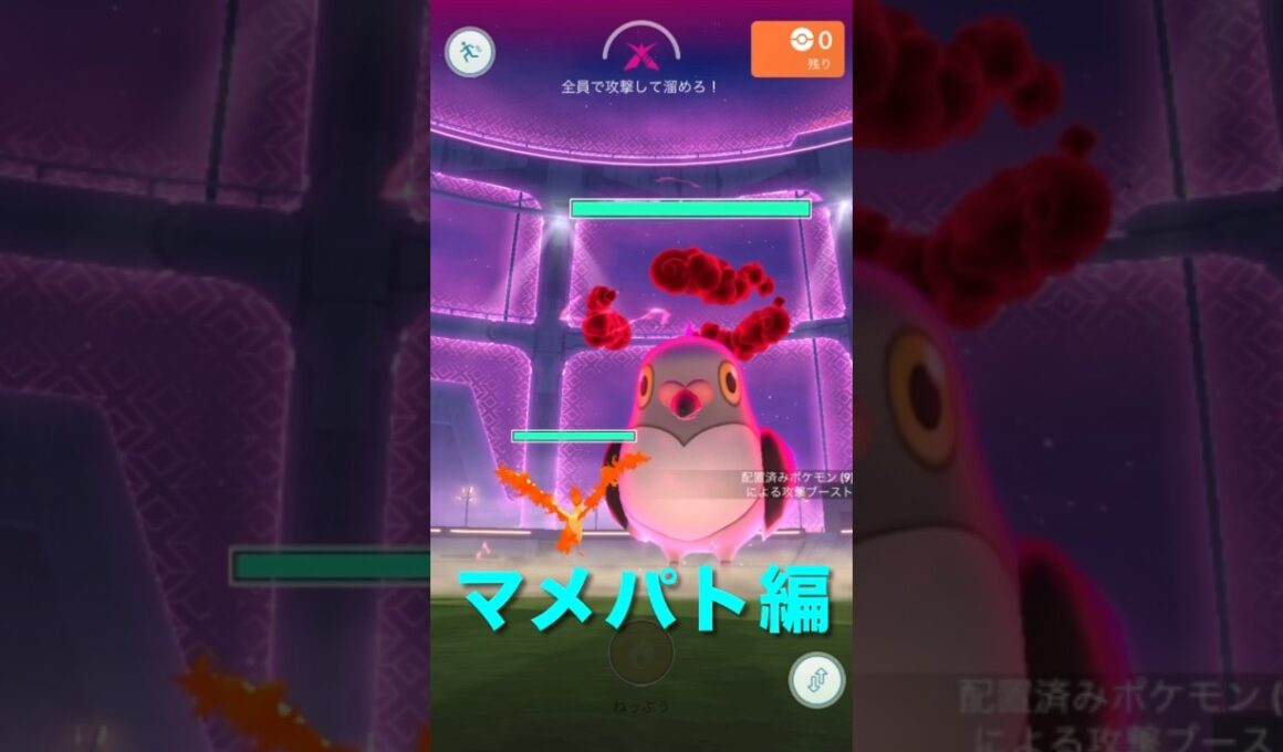 ポケモンGOでダイマックスバトル（マメパト編）#ポケモン#マメパト#ダイマックス