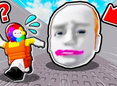 超怖い巨大な顔から本気で逃げた結果！？【ロブロックス・ROBLOX】