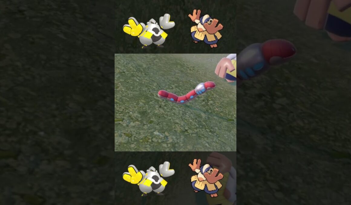ハリテヤマ のピンチに駆けつける ミミズズ #shorts #ポケモンsv #碧の仮面 #碧の円盤