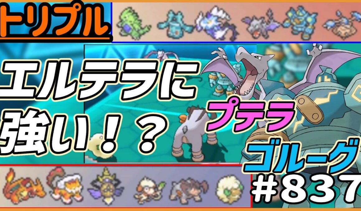 エルテラに強い！？連勝中のプテラゴルーグだ！！！【トリプルバトル　#837】