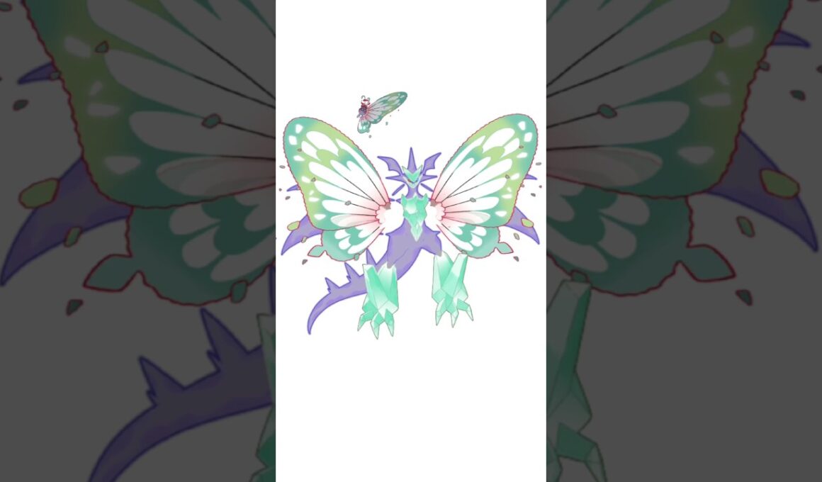 ウルトラネクロズマ＋巨大バタフリー　#ポケモンフュージョン #新メガ進化 #色違いポケモン #伝説のポケモン #改造ポケモン
