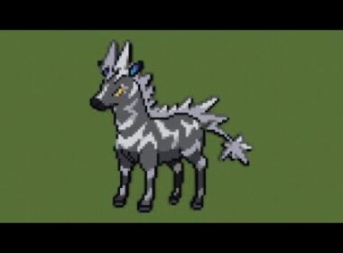 ［マイクラ］黙々とゼブライカを作る［ポケモンドット絵］