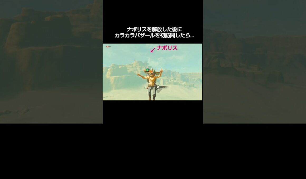 ナボリスを解した放後にカラカラバザールを初訪問したら…  #ブレワイ #botw #ゼルダの伝説 #legendofzelda