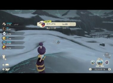 レベル85親分【ガブリアス】弱パーティーでも捕獲できる方法【Pokémon LEGENGS アルセウス】