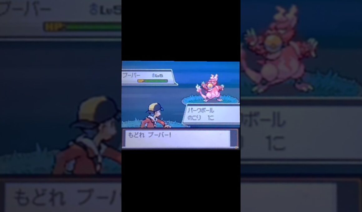 【色違い観賞用】色違いポケモン捕獲記録＠パルパーク ブーバー  #色違いポケモン#ポケットモンスターhgss#pokemonhgss#色違い#shiny#ポケモン#pokemon#shorts