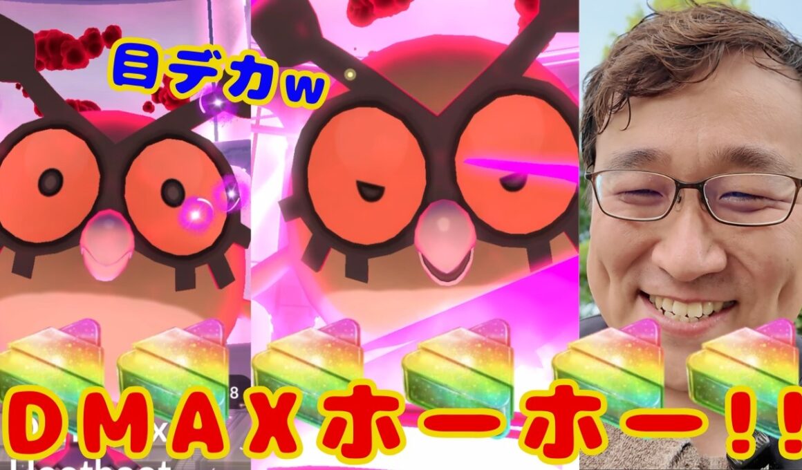 目デカ！！DMAXホーホー実装初日！アメXL集めがてら討伐してきた！パートーナーリサーチについても話してます！見てね！【ポケモンGO】