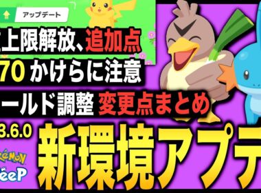 新環境の注意点をガッツリ解説！アップデートVer.3.6.0変更点まとめ！【Pokémon Sleep】